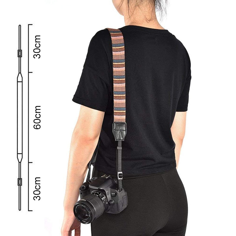 Camera Strap Vintage Adjustable Camera Shoulder Strap Neck Strap